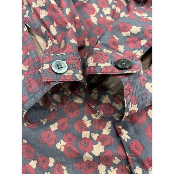 Vintage Marc by Marc Jacobs Fall Bow Neck Blouse Cottagecore Floral Cotton Small - Picture 5 of 10